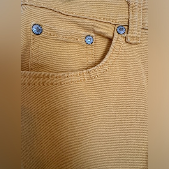 Mustard Yellow Cropped Charter Club Jeans - Picture 5 of 8
